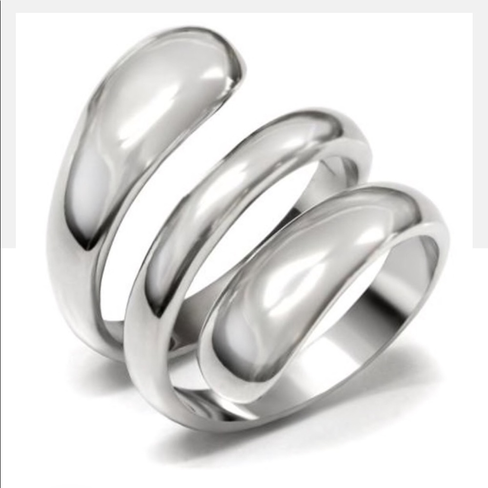 Stainless Steel High Polished Coil Style Women's